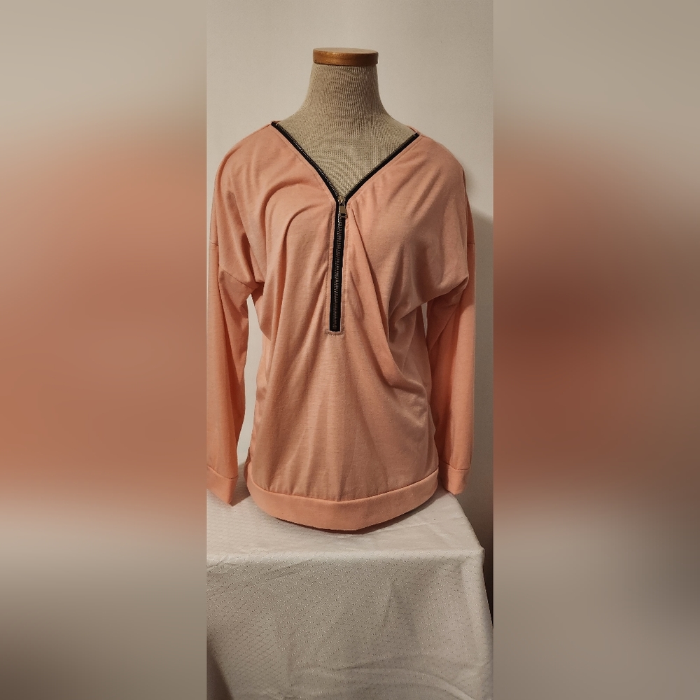 Sumhoo zipper front blouse